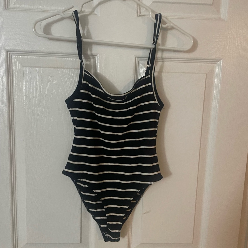 NWT Striped Bodysuit